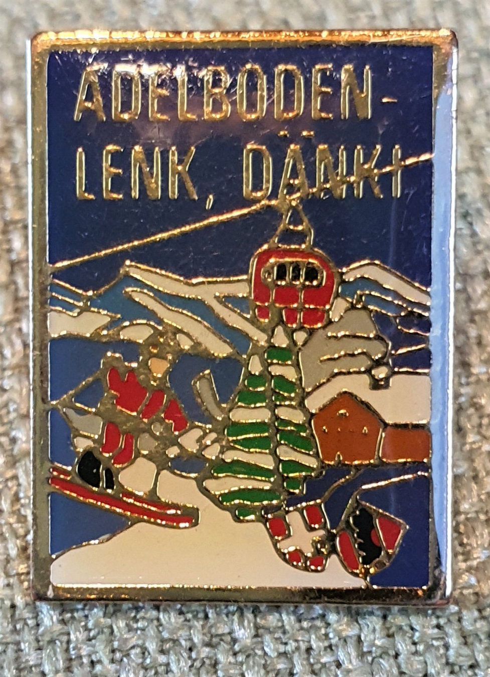 Placchette & Badge: A170 - Pin Adelboden - Lenk Dänki / Dänk – Usato da Reinach BL venduto da Boston-Verkauf