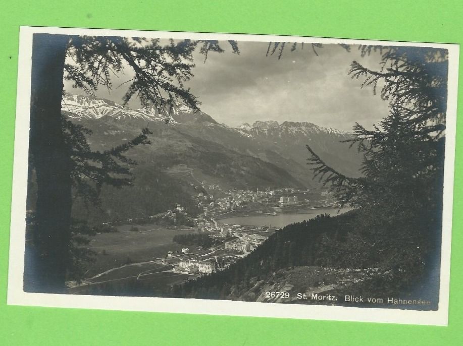Cartoline postali: St. Moritz, Blick vom Hahnensee – Nuovo (secondo la descrizione) da Zürich venduto da t24_de