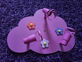 Süsse Kinderzimmerlampe Wolkenform, 3-flammig