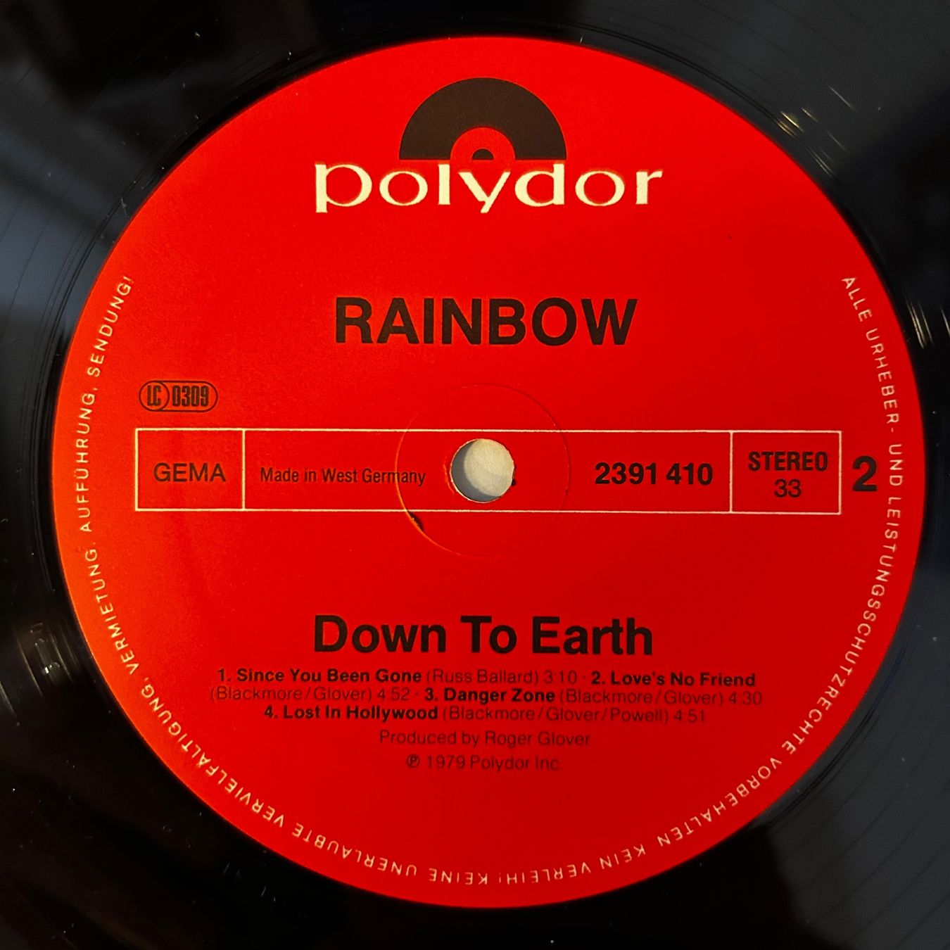 Dischi in vinile: Rainbow - "Down to Earth", Vinyl LP - Rock-Klassiker – Usato da Aesch BL venduto da BlueMusicRecords 5