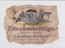 Etikette für Wein - Côte-de-Beaune-Villages /bd