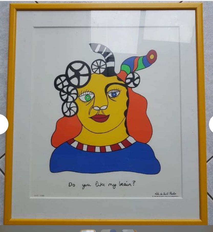 Gemälde: Sérigraphie Niki de Saint Phalle, encadrée – Gebraucht aus Courgenay von chantalcm