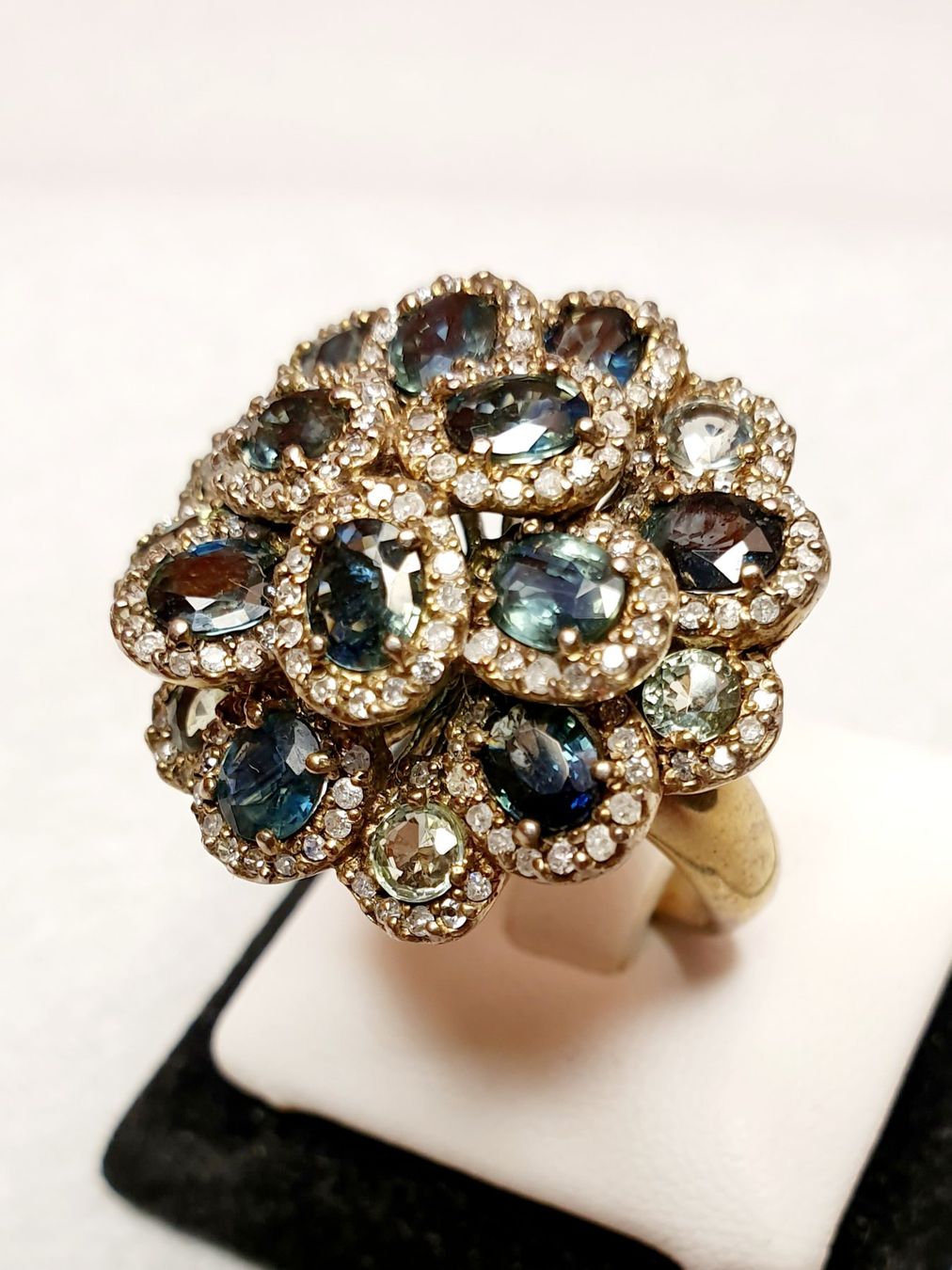 Anelli: Ring mit Tsavorit und Diamanten – Nuovo (secondo la descrizione) da Zürich venduto da Bieter04 6
