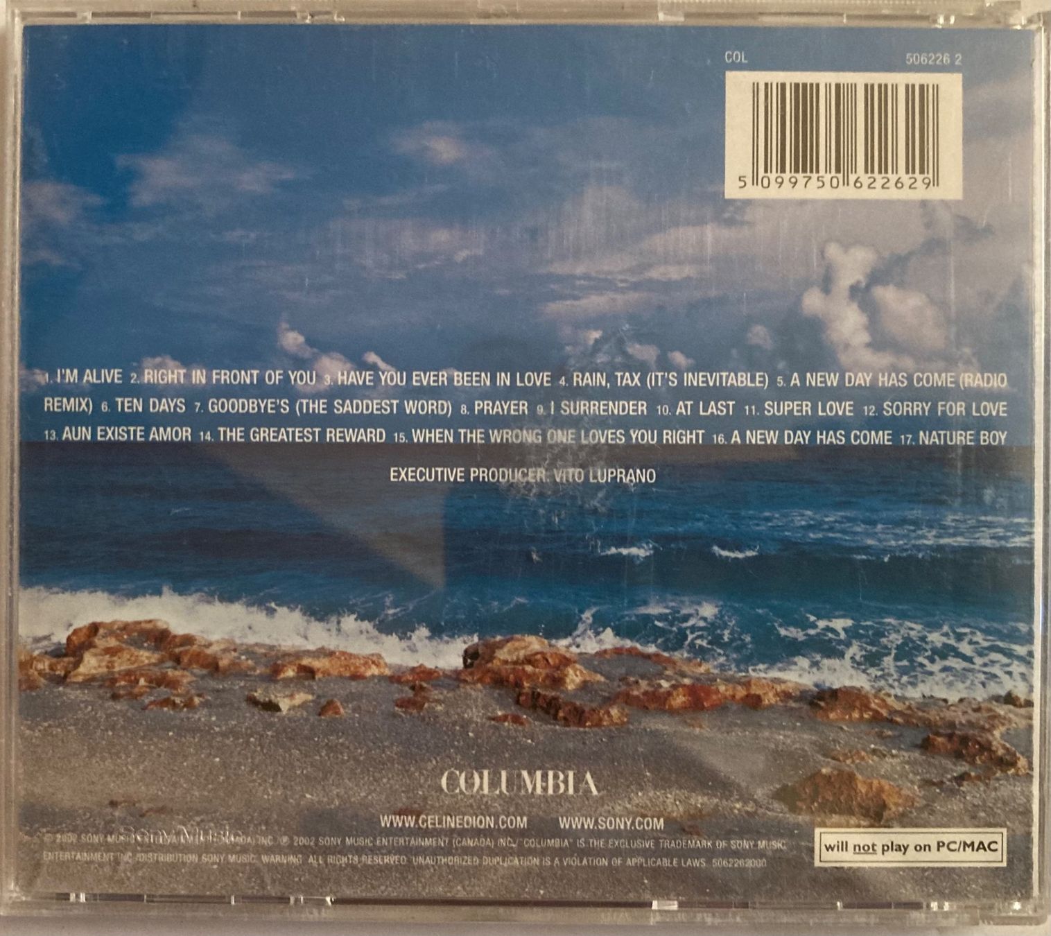 CD: CÉLINE DION - A NEW DAY HAS COME – Usato da Poliez-Pittet venduto da Newtown-Records 1
