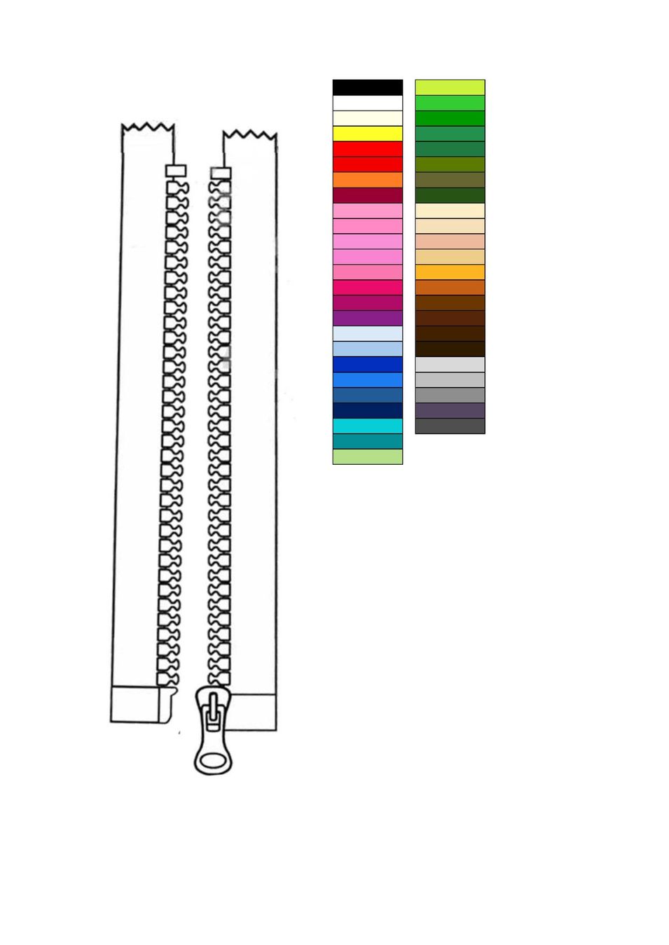 Stoffe: 40 cm *** Jacken Reissverschluss - teilbar – Neu (gemäss Beschreibung) aus Leimbach TG von ziernaht