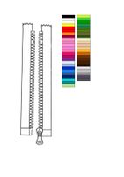 40 cm *** Jacken Reissverschluss - teilbar