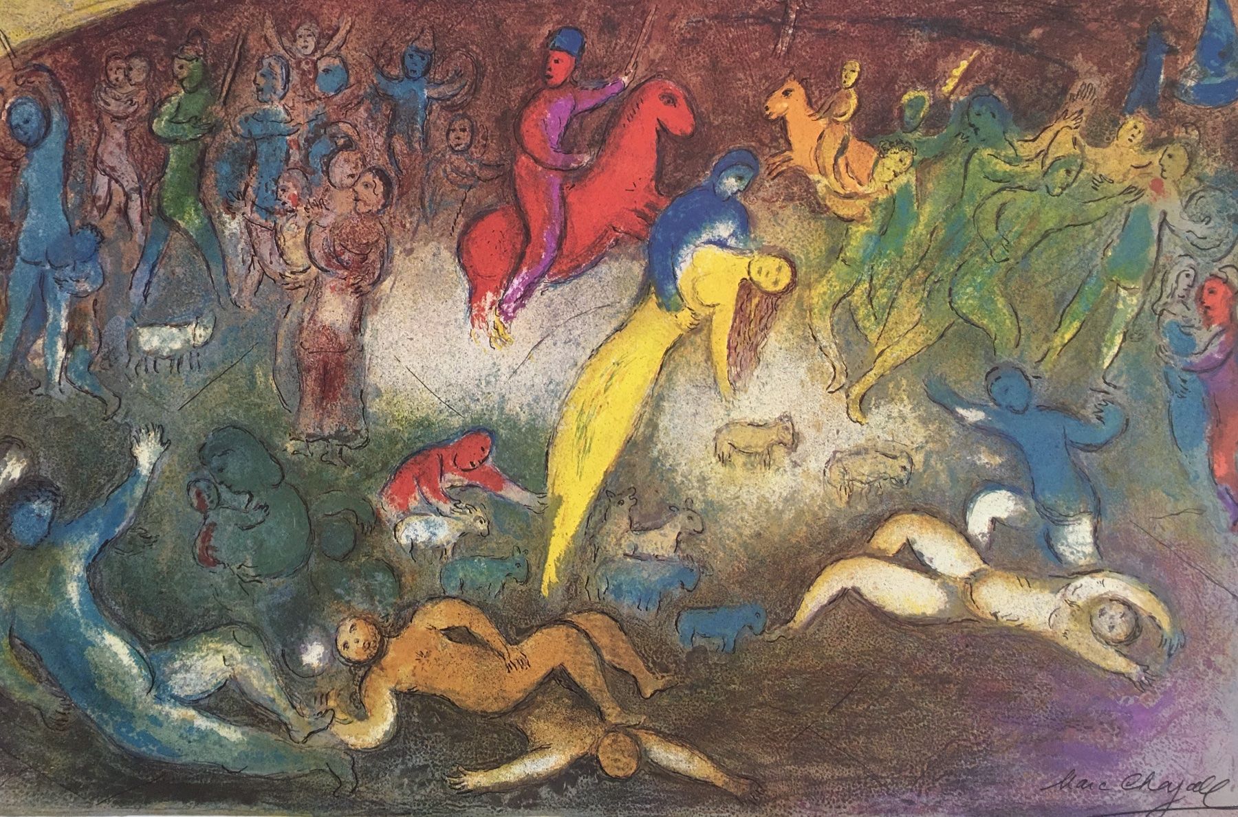 Grafica & Litografie: Marc Chagall     "Chagall At Pace/Columbus" – Usato da Nennigkofen venduto da waltraub 3