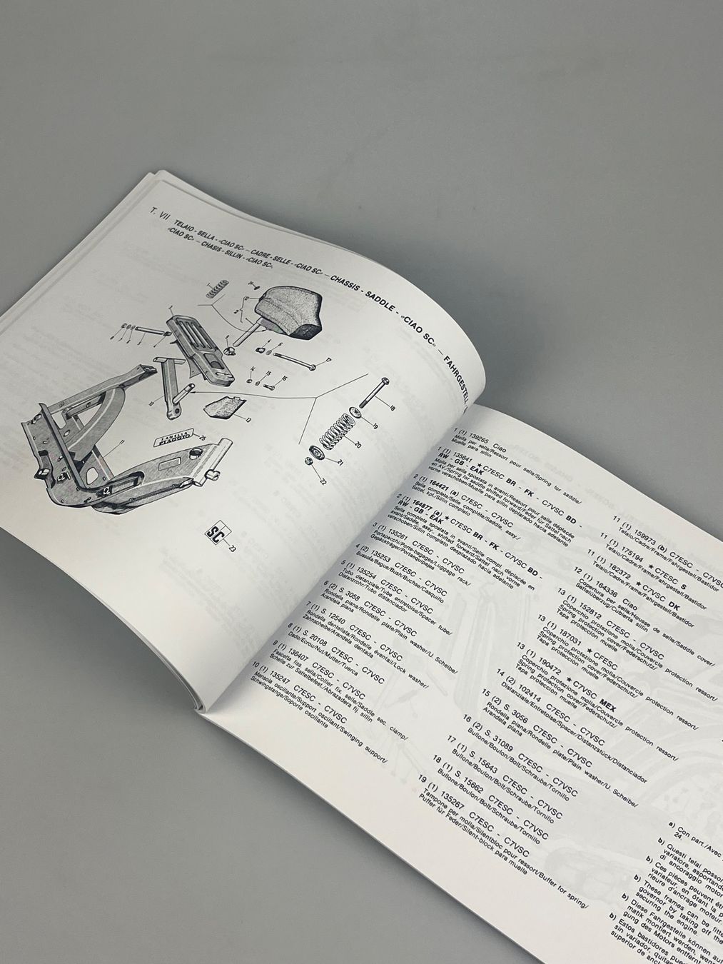 Piaggio Mofas: Piaggio Ersatzteilkatalog Ciao,Boxer,Bravo – Neu und originalverpackt aus Hallau von mofaplus 1