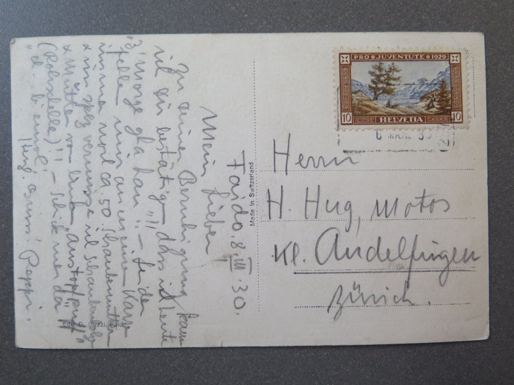 Cartes postales: FAIDO - VEDUTA GENERALE – D'occasion à Wittenbach par lipasal 1