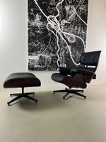 Designer Lounge Sessel und Ottoman, Echtes Leder