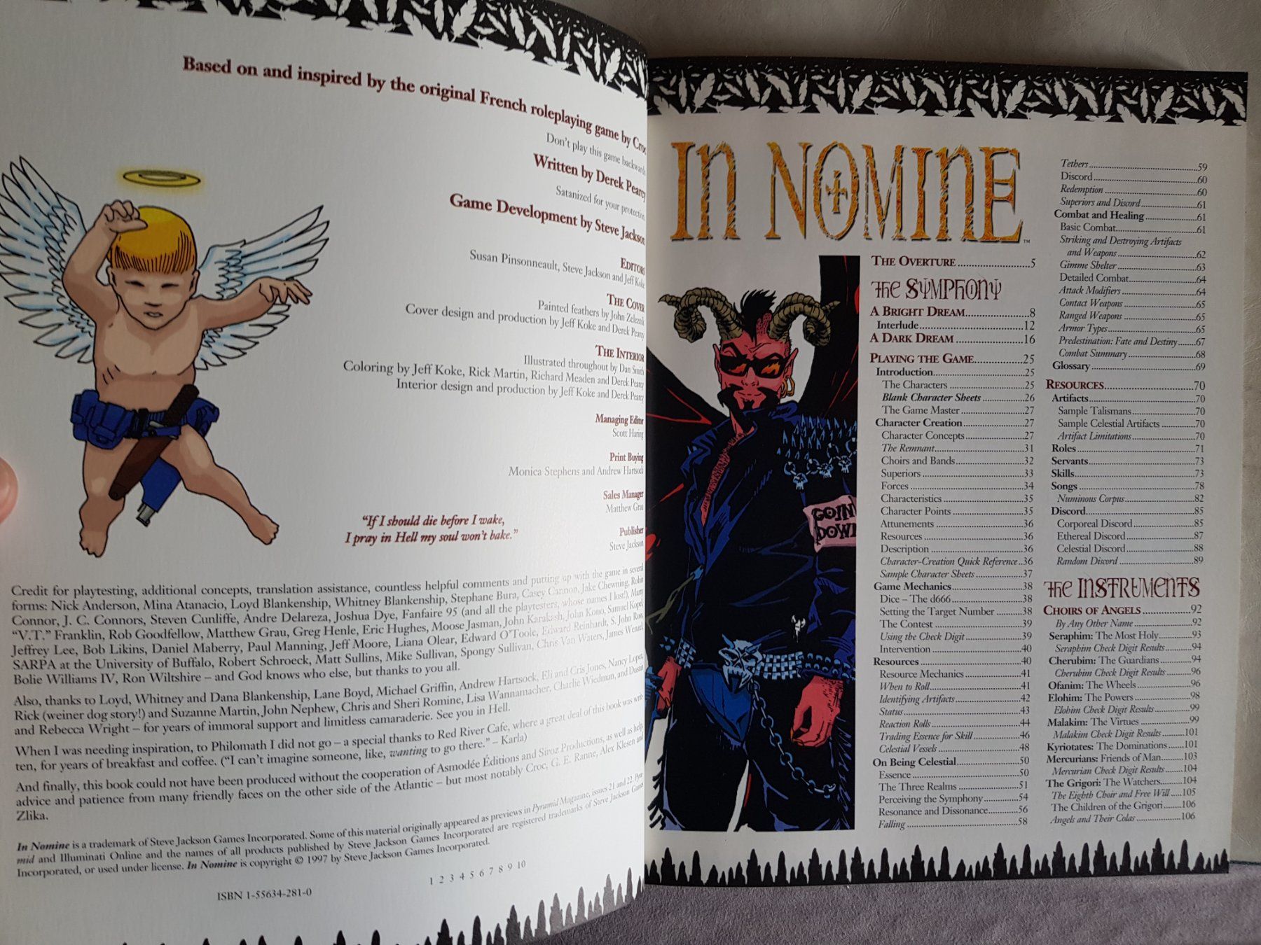 Bücher: Buch: In Nomine - Steve Jackson Games - 1997 – Gebraucht aus Walterswil BE von Lonitti 2