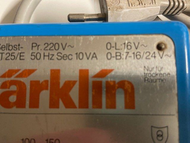 Märklin Modellini di ferrovie: Märklin Trafo – Usato da Sulz AG venduto da fischueberalles 1