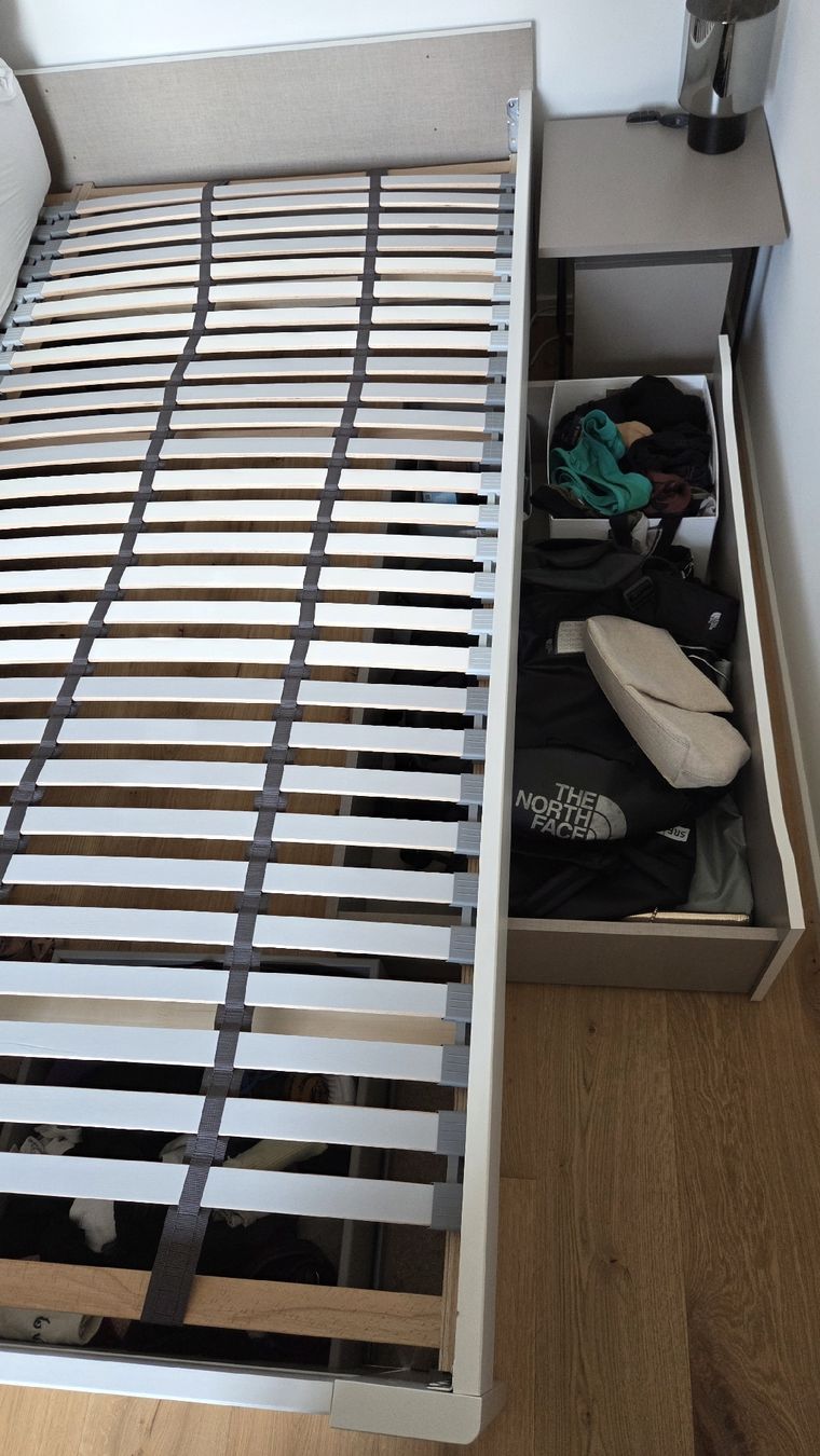 Betten: White Bed Frame 180x200 with Drawers and slatted bed frame – Gebraucht aus Zürich von alb_qm9r 2