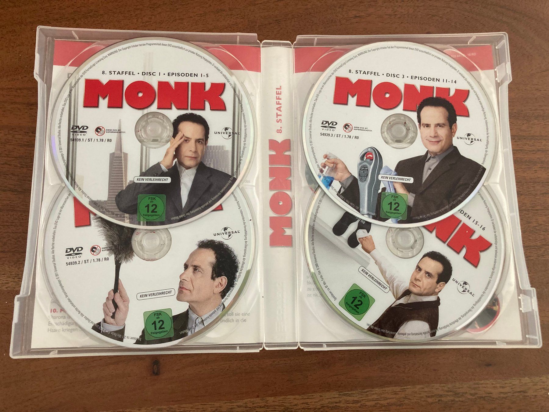Alle DVDs: Monk, Staffel 8 – Gebraucht aus Mauensee von Etrigan 2