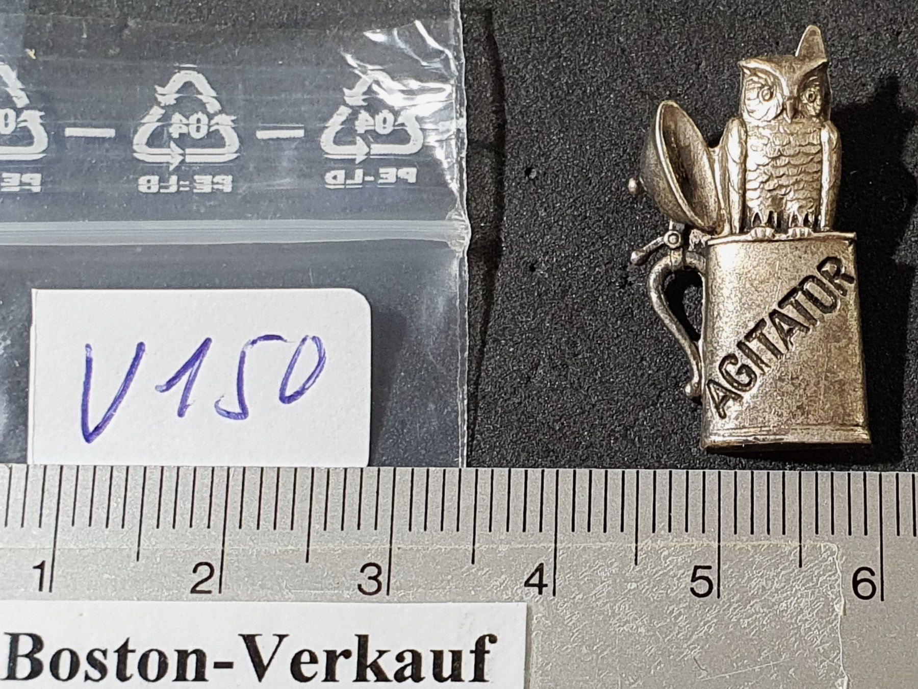 Plaquettes & Badges: V150 - Altes Abzeichen Bierkrug Eule AGITATOR – D'occasion à Reinach BL par Boston-Verkauf 2