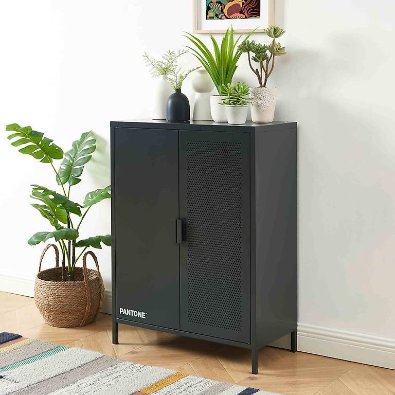 Cassettiere: Buffet Haut PANTONE Métal Gris Anthracite – Nuovo e nell'imballaggio originale da Bernex venduto da Pauline.sch