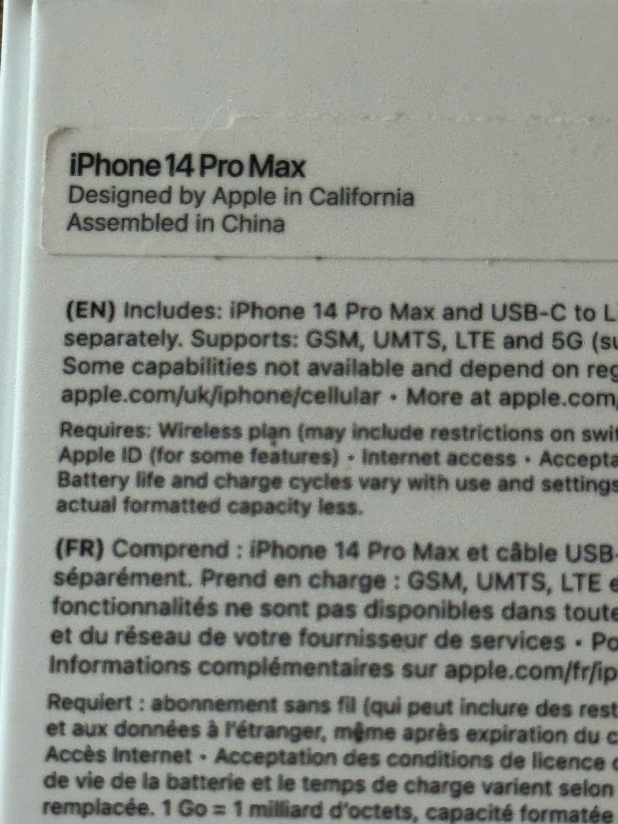 Apple Portables: iPhone 14 Pro Max  – D'occasion à Uetendorf par Wa.Ku.Ue95 2