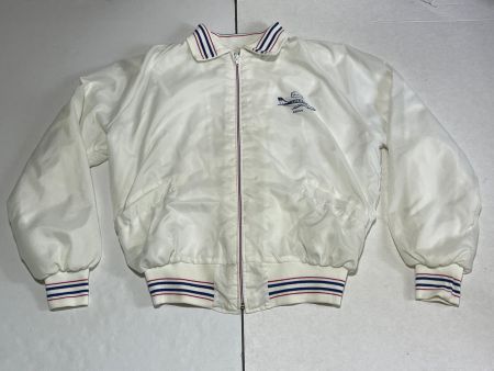 Vintage 80s Jacke Flugzeug Jet Baron Made in Usa Gr L NEU