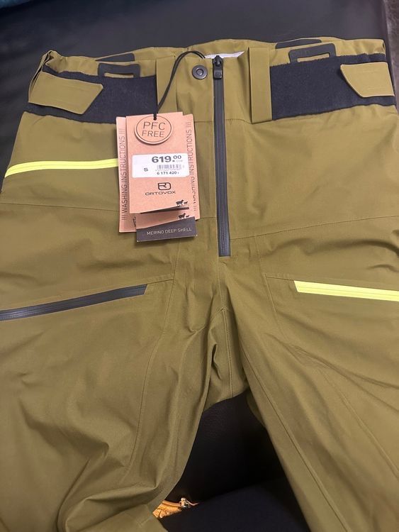 Ortovox Pantaloni: Ortovox 3L Deep Shell Pants Gr S fabrikneu – Nuovo e nell'imballaggio originale da Zürich venduto da shq_nm2c 3