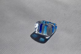 Vintage Space-Age Acrylglas-Ring, handbemalt, um 1970, NOS