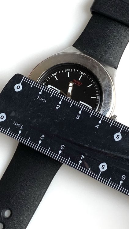 Swatch Irony Armbanduhr Edelstahl schwarz Herrenuhr 5