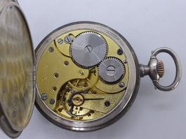 Omega montre de poche savonette niellée