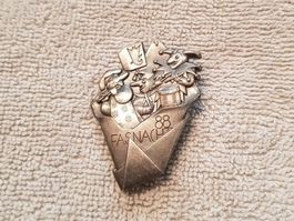 Plakette Fasnacht Basel 1988 Silber