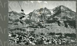 AK sw Adelboden BE Sesselbahn, nach Schwandfeldspitz ≈ 1960