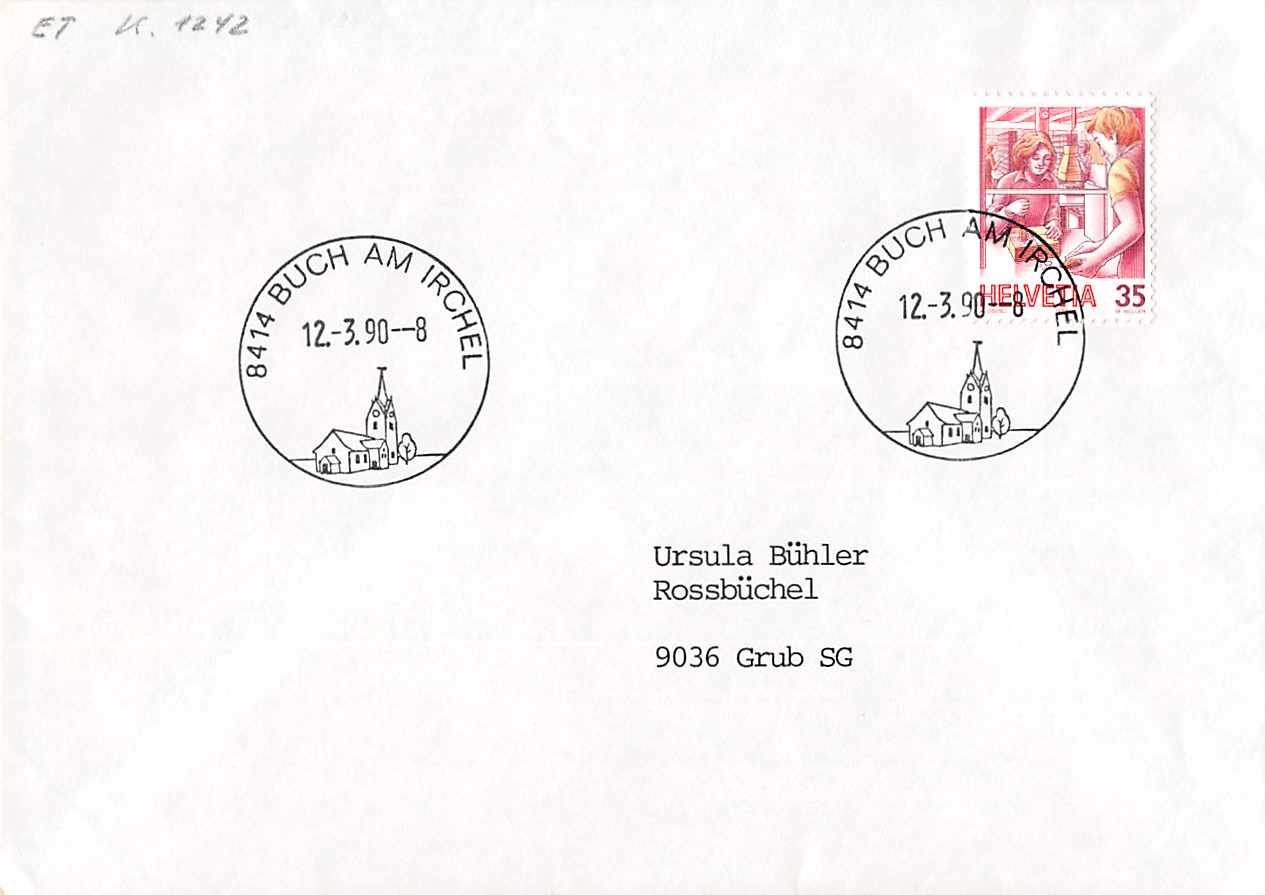 Alle Briefmarken: NEU: Brief SONDER-O BUCH a. IRCHEL, ab 1.-- – Gebraucht aus Lufingen von SchnaeppliCorner