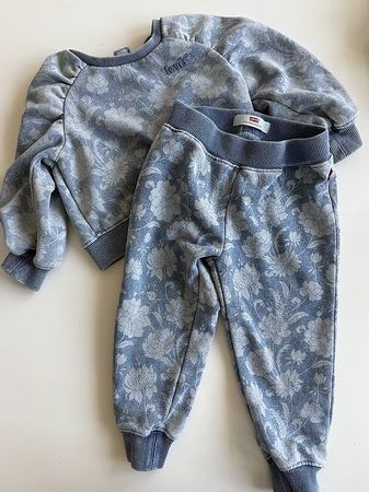 Set tuta felpa + pantalone Levis taglia 86