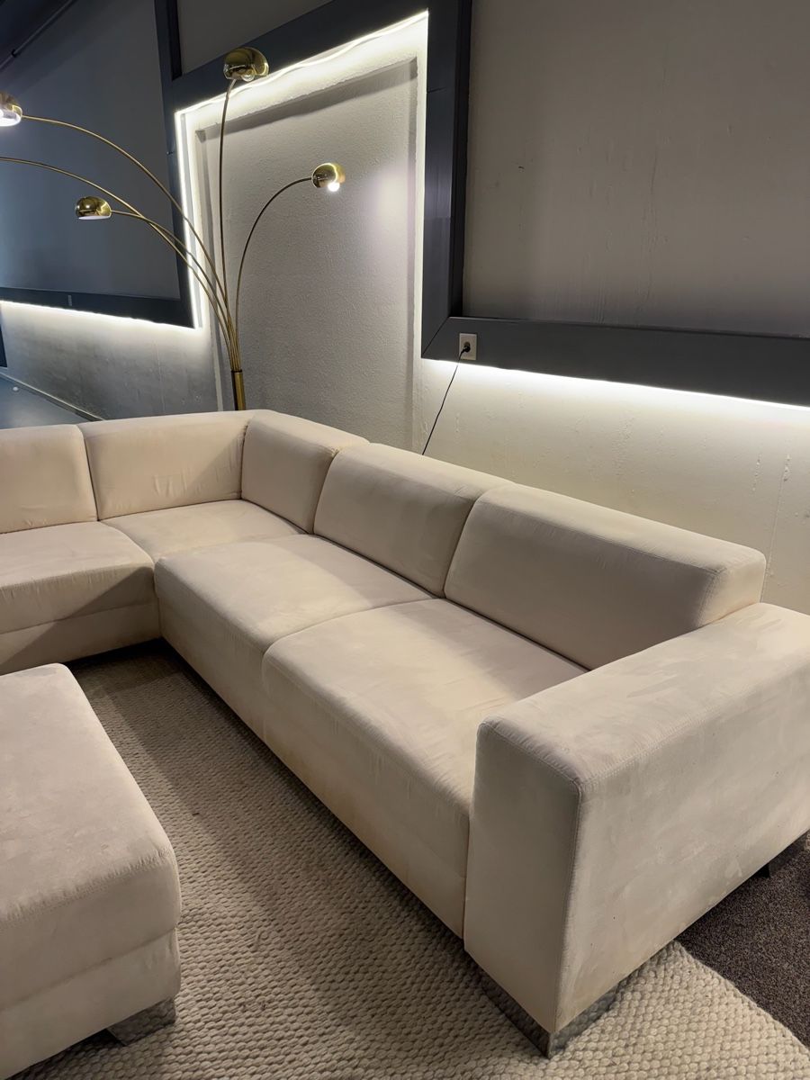 Divani: Ecksofa in Creme-Beige mit Schlaffunktion – Usato da Fehraltorf venduto da Sofalab.swiss 6