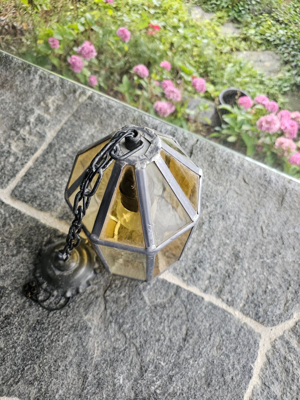 Lustres & lampes de plafonds: Sehr schöne alte / antike Hängelampe – D'occasion à Kreuzlingen par Distein 3