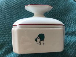 Boîte porcelaine vintage bijoux/ salle de bain