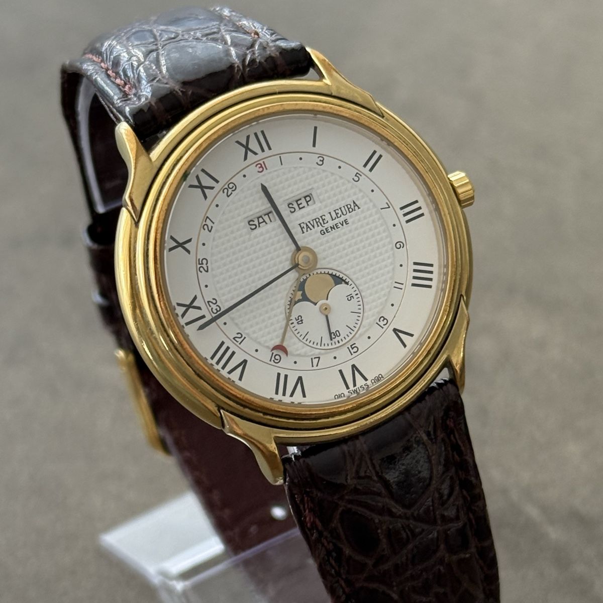 Favre Leuba Orologi: Favre Leuba Genève Mondphase – Usato da Villmergen venduto da Swiss2011