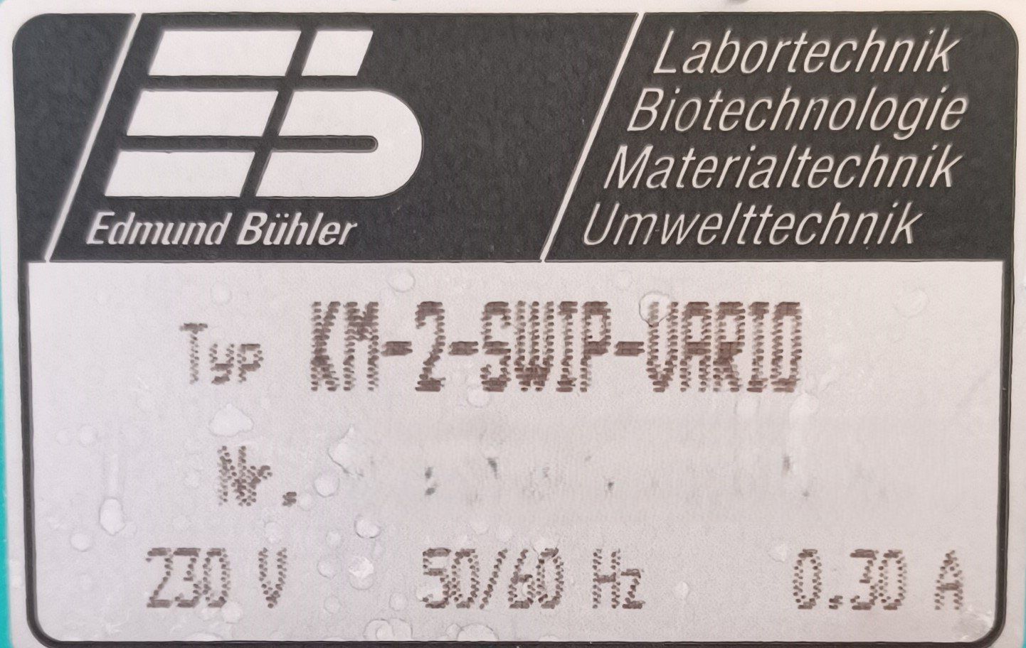 Laborzubehör: Bühler KM-2-Swip-Vario Orbital Shaker – Gebraucht aus Niederdorf von LeptonAG_Labor 5