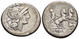 Roman Republic. ANONYMOUS silver denarius - selten