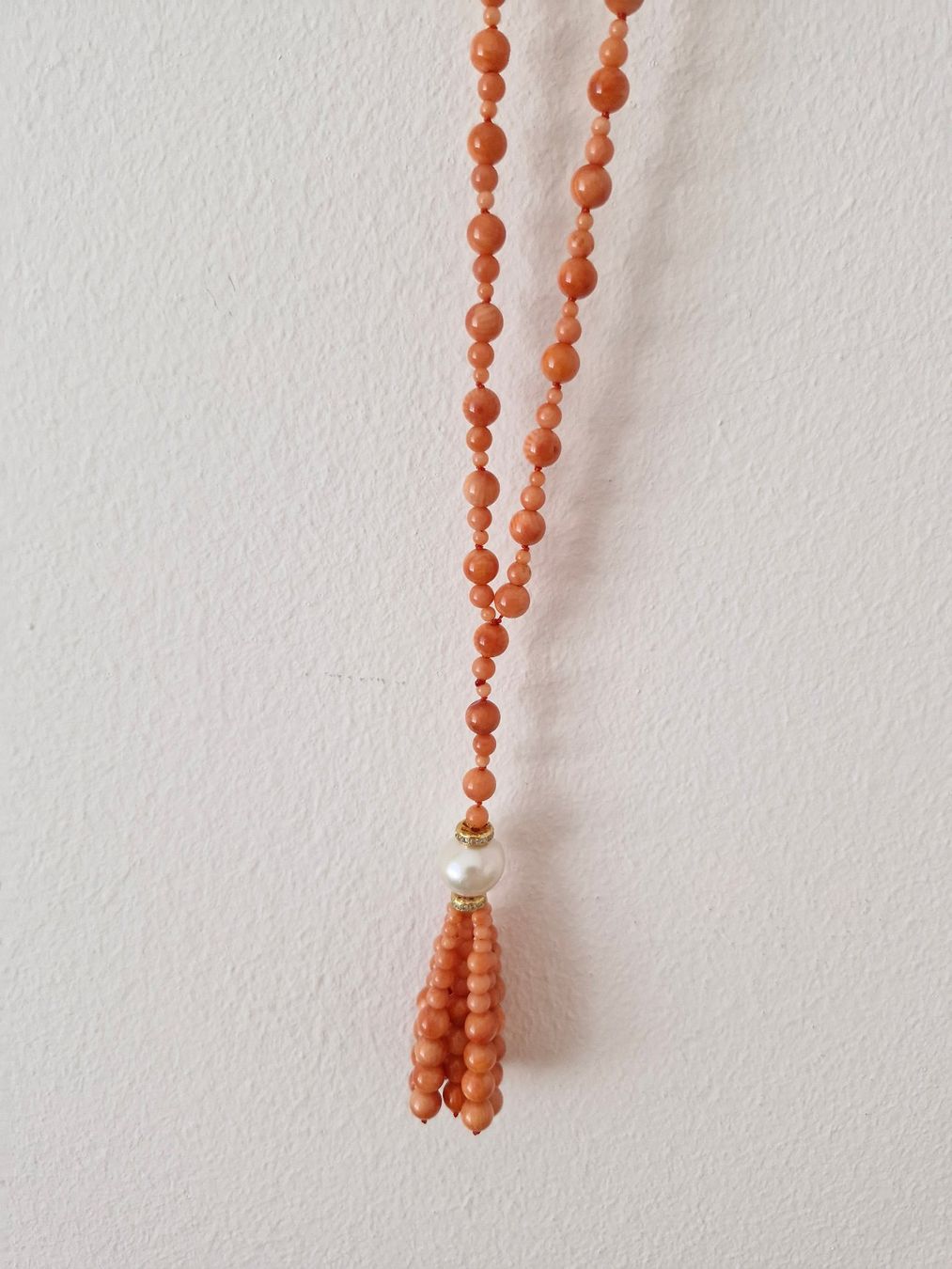 Catenine: Korallenkette mit schöner Quaste – Nuovo e nell'imballaggio originale da Muenchen venduto da enjoymunichdesign 2