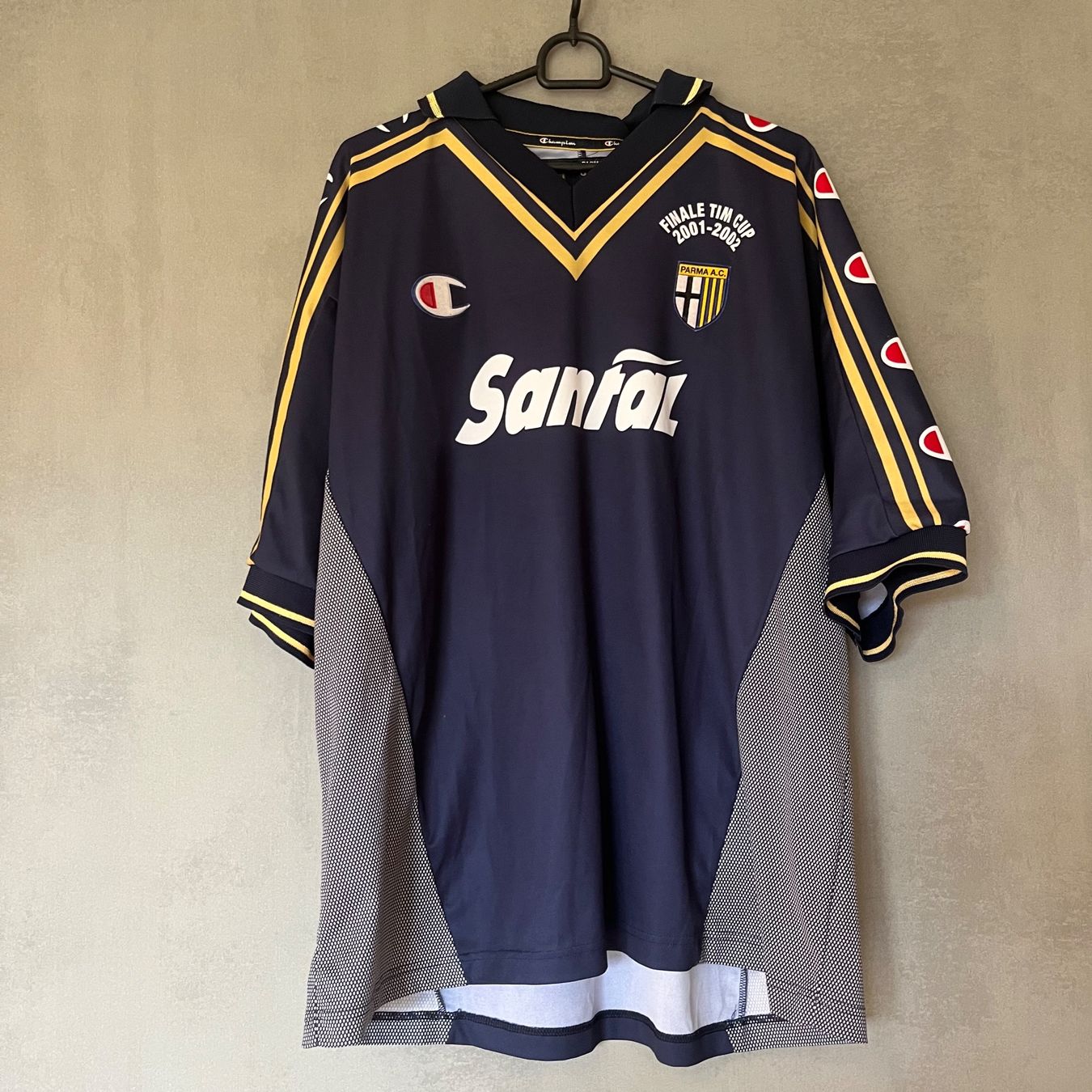 Nike Canottiere & Pantaloni: Parma Calcio Trikot Champion 2002/03 CUP – Usato da Winterthur venduto da LaBodega
