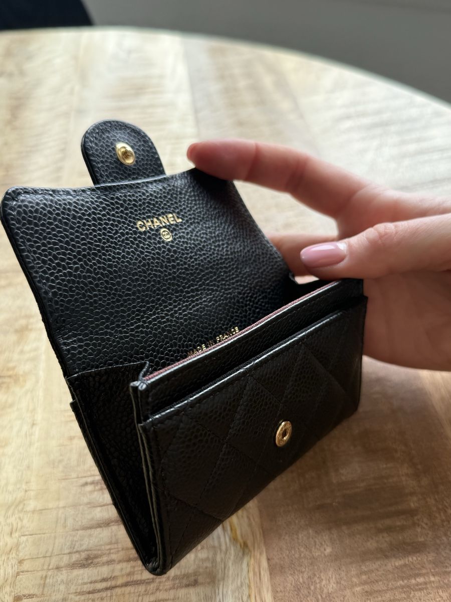 Chanel Portafogli: Chanel Card Holder Wallet Black Caviar Leather – Nuovo (secondo la descrizione) da Hünenberg See venduto da wal_9hgn 2