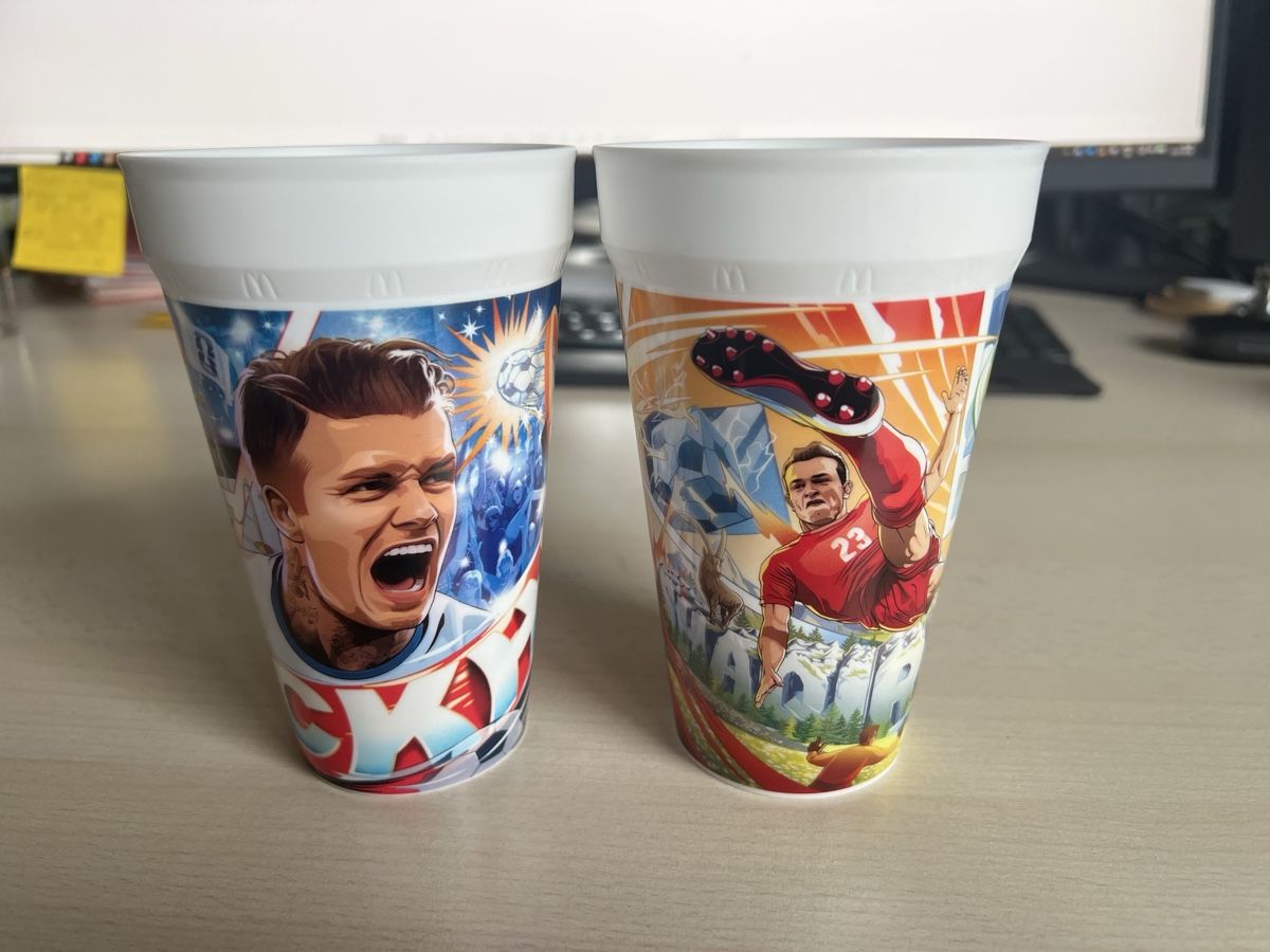 Mc Donald's Bicchieri: McDonald‘s WM Becher – Nuovo (secondo la descrizione) da Büron venduto da the_k2dl