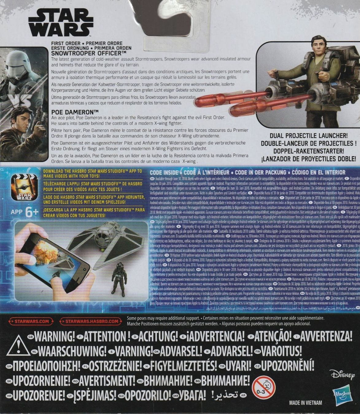 Star Wars Figuren: F.O. SNOWTROOPER vs POE DAMERON 9 cm STAR WARS ACTION FIGURE – Neu und originalverpackt aus Vezia von Aquarius_Age 1
