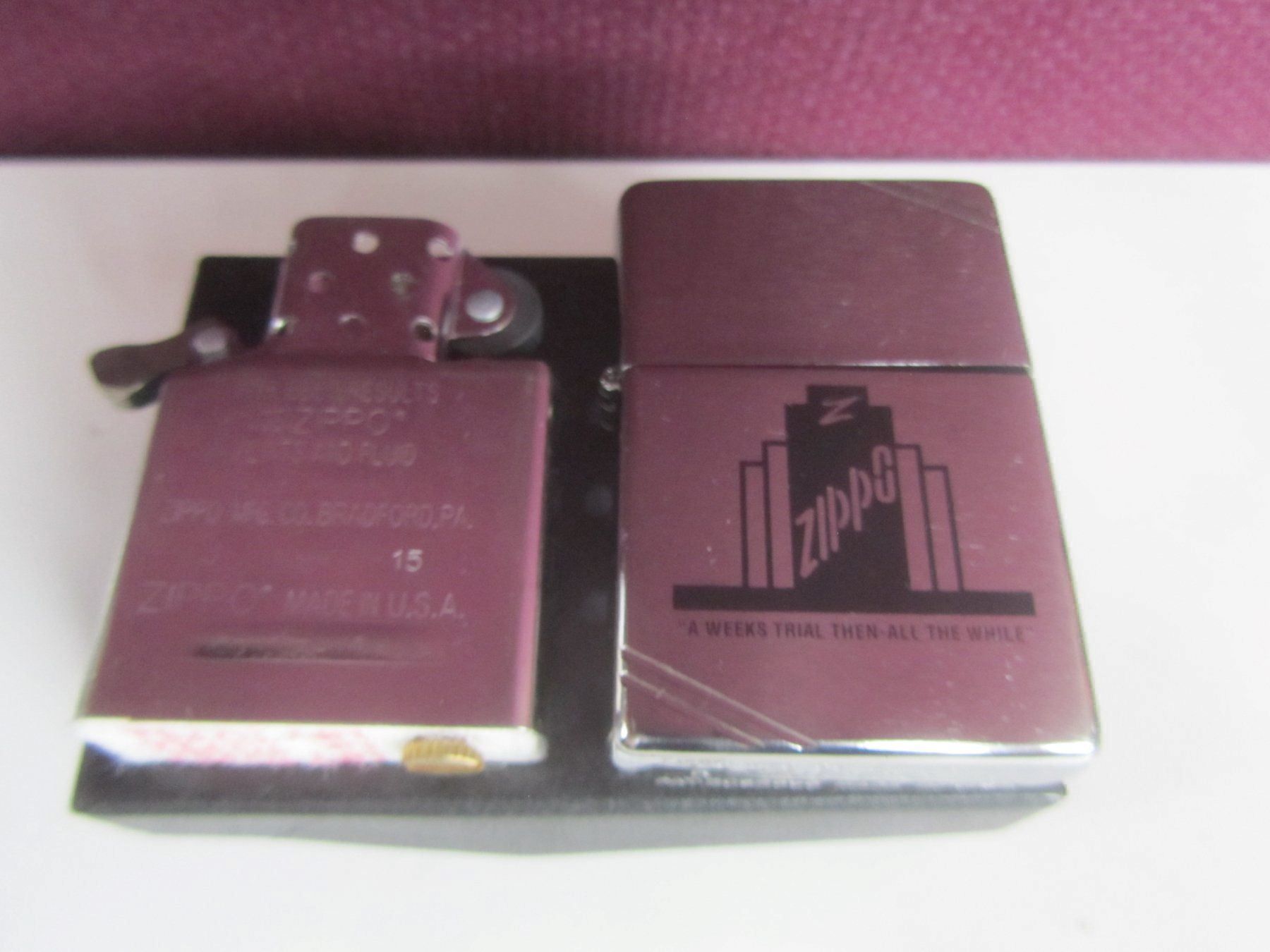 Zippo Feuerzeuge: Zippo Tower vintage NEW box – Neu und originalverpackt aus Pampigny von Calypso06 3