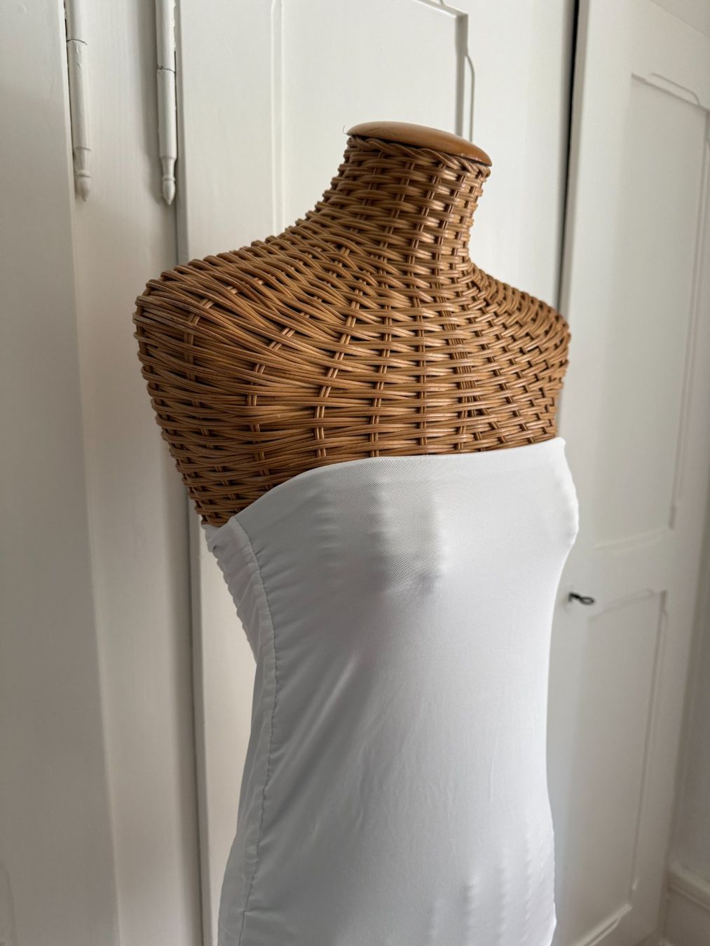 Top: Bustier-Top weiss gerafft XS – Usato da Zürich venduto da Diazaio 1