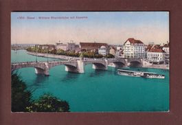 BASEL - Mittlere Rheinbrücke - Kaserne - 1920