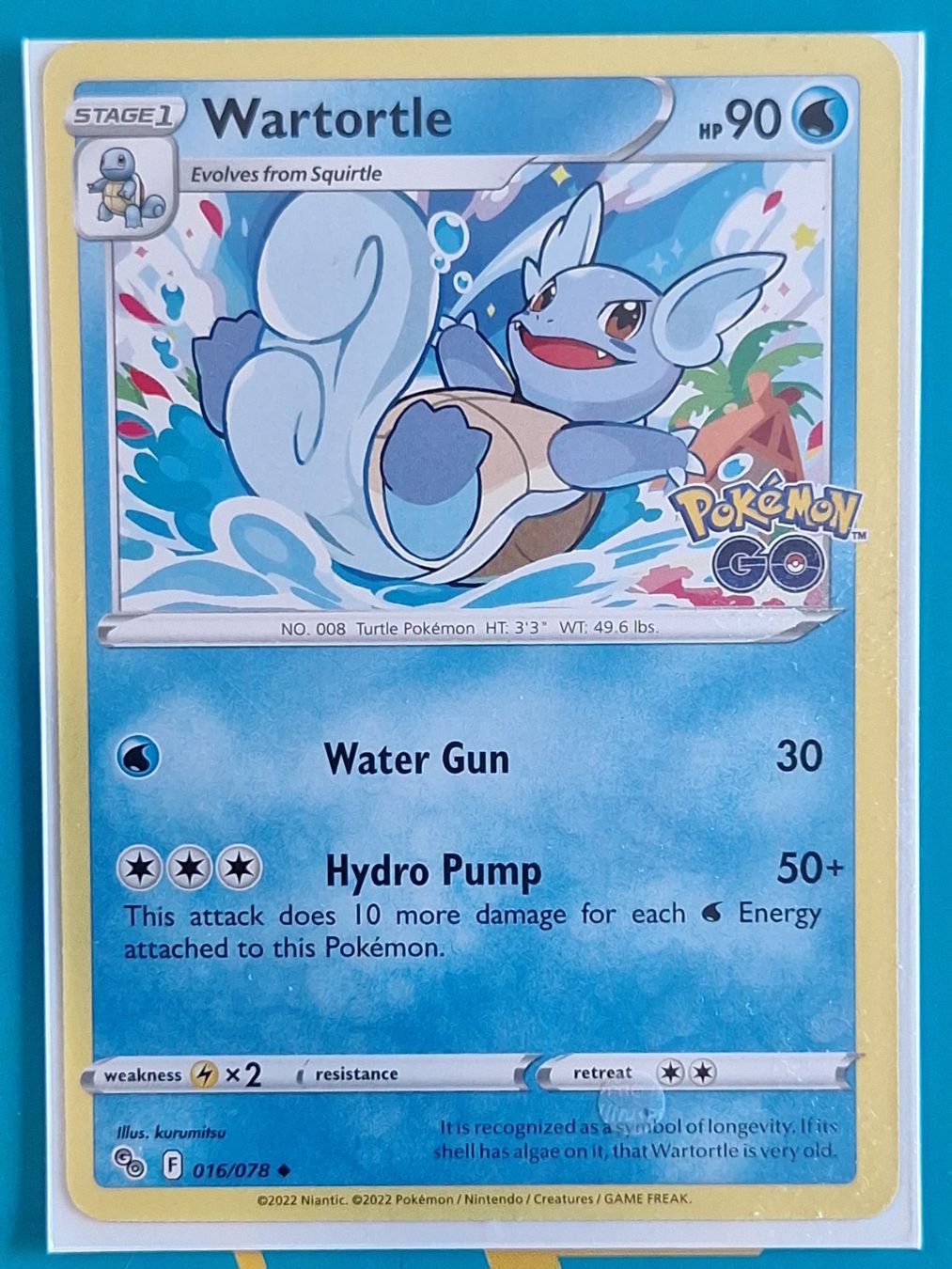 Pokémon Sammelbilder & Trading cards: Wartortle Schillok - Pokemon GO - #2.7 – Gebraucht aus Altstätten SG von GGsGameshop