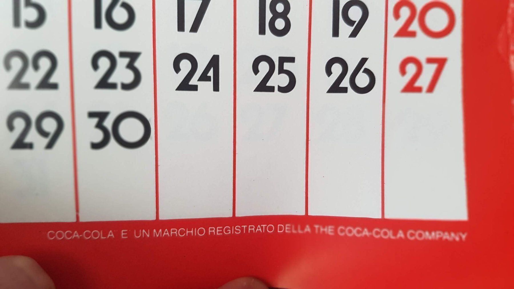 Coca-Cola Calendari: Coca Cola Kalender 1982 – Usato da Mörschwil venduto da antiksalon 5