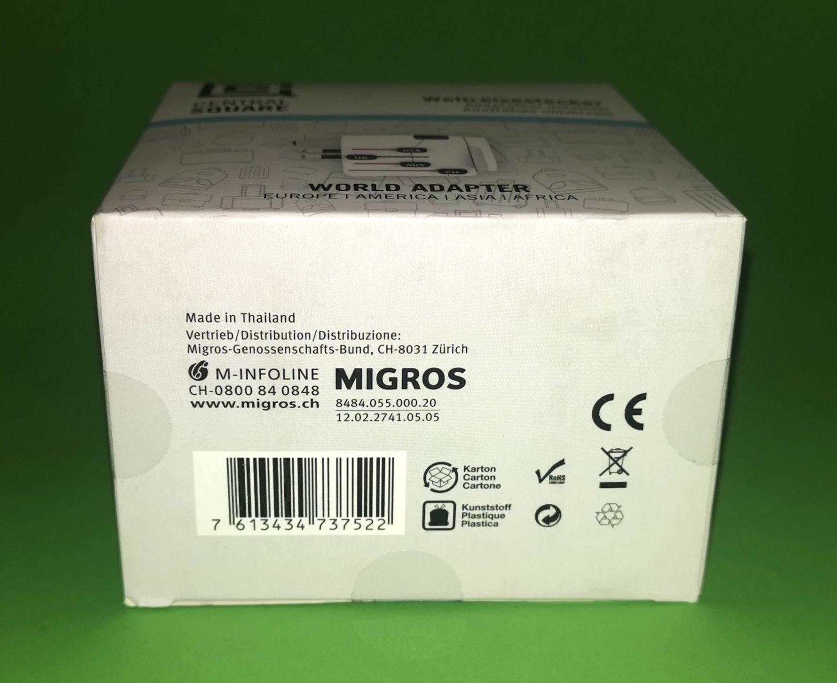 Stecker: Weltreisestecker/Travel adapter von CENTRAL SQUARE – Neu und originalverpackt aus Degersheim von uGod 5