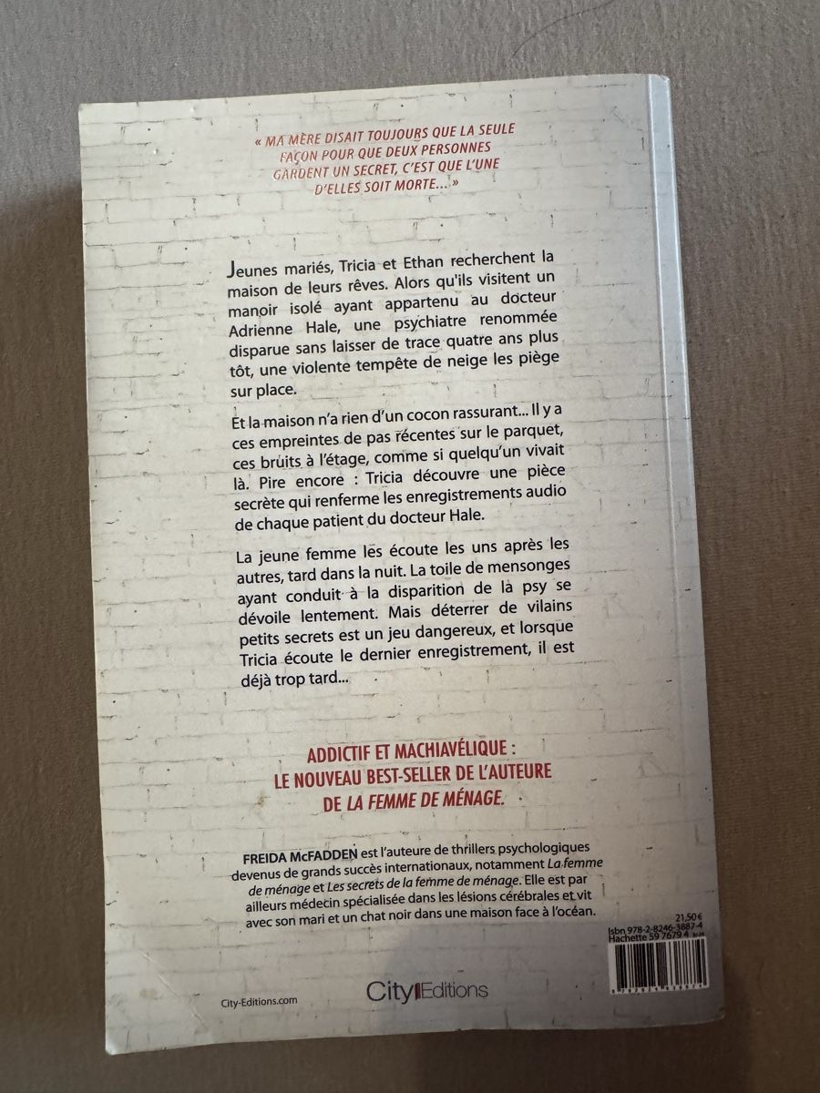 Bücher: Freida McFadden – La Psy – Gebraucht aus Champagne von cic_99h5 1