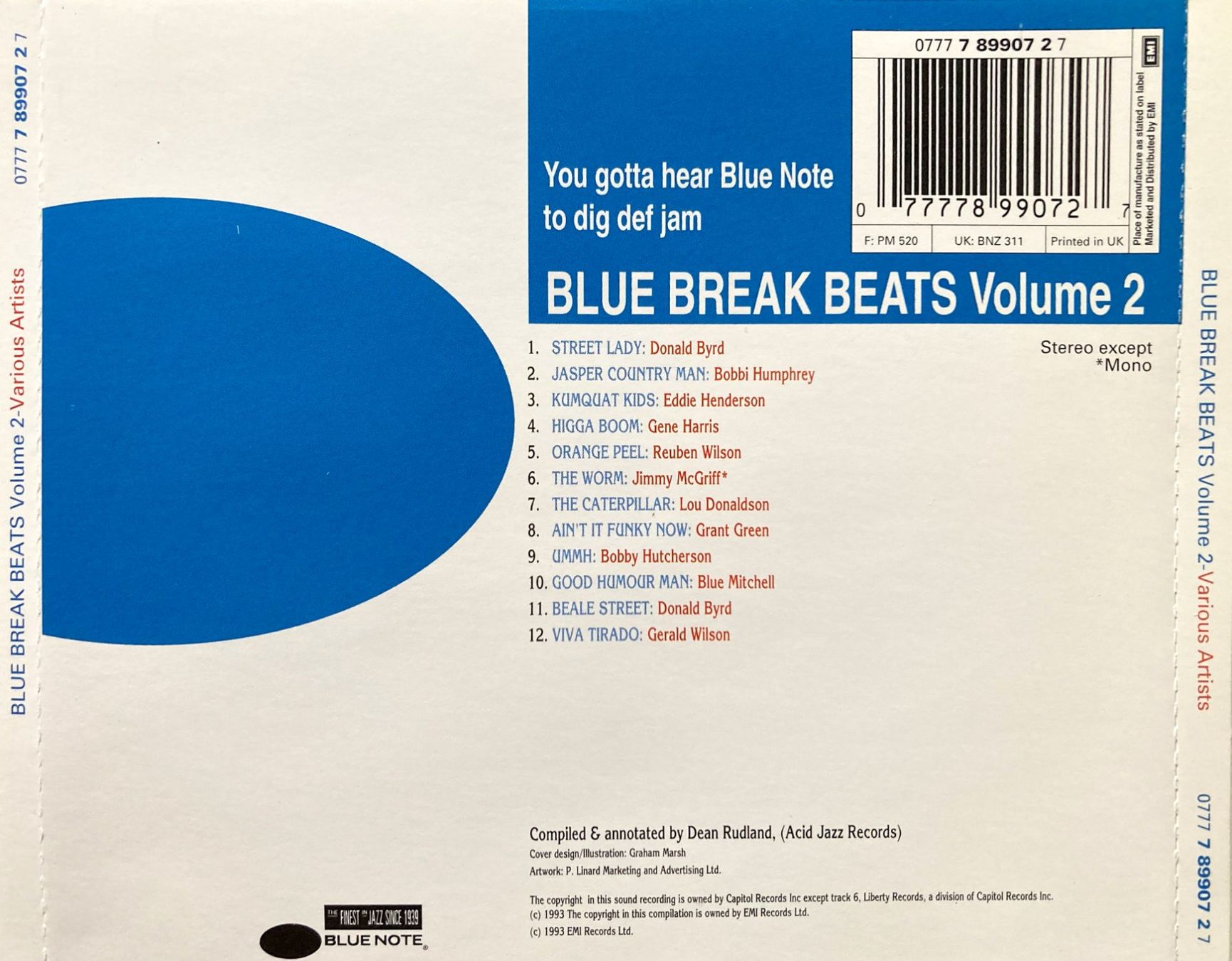 CDs: VARIOUS JAZZ / FUNK / SOUL - BLUE BREAK BEATS VOLUME TWO – Gebraucht aus Bottens von hotter-than-hell 1