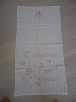 Grosses antikes besticktes Stoffbanner